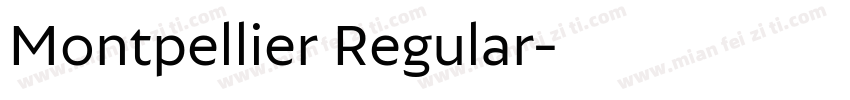 Montpellier Regular字体转换